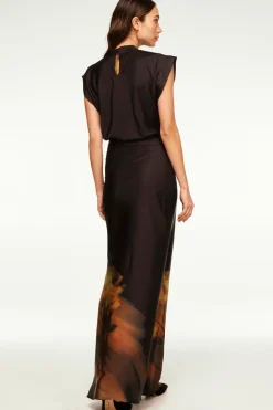 MISA Los Angeles LUCY TOP Yellowrosesatin Best