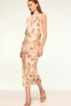 MISA Los Angeles LUKA TOP Goldenstrawsatin Discount