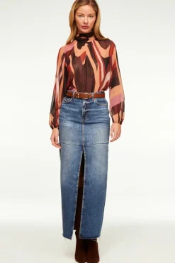 MISA Los Angeles LULU TOP Canyonstripechiffon Outlet