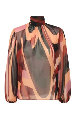 MISA Los Angeles LULU TOP Canyonstripechiffon Outlet