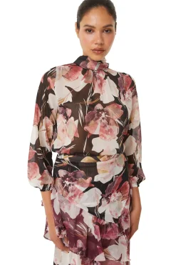 MISA Los Angeles LULU TOP Floratropicalblack Best