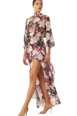 MISA Los Angeles LULU TOP Floratropicalblack Best