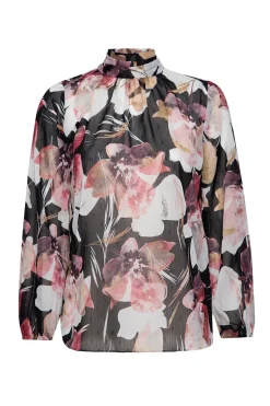 MISA Los Angeles LULU TOP Floratropicalblack Best