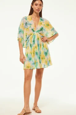 MISA Los Angeles LUNA DRESS Citronwatercolor Discount