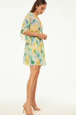 MISA Los Angeles LUNA DRESS Citronwatercolor Discount
