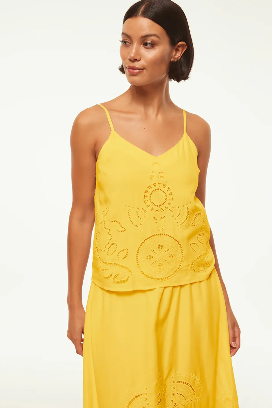 MISA Los Angeles MARCELA TOP Canaryeyelet New