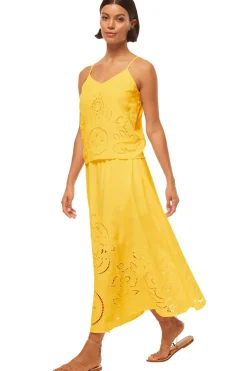 MISA Los Angeles MARCELA TOP Canaryeyelet New