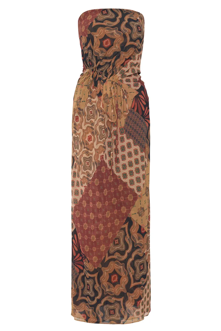 MISA Los Angeles MARIAH DRESS Surrealpatchworkchiffon Sale