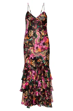MISA Los Angeles MARISA DRESS Floragroovechiffon Fashion