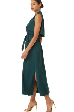 MISA Los Angeles MARTIKA DRESS Emeraldsatin Discount