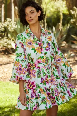 MISA Los Angeles MARTINA DRESS Floraexoticapoplin Discount