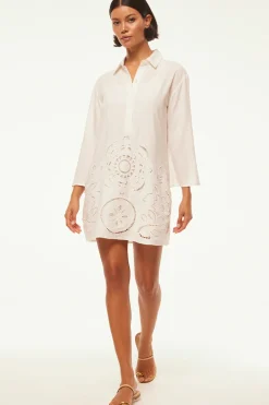 MISA Los Angeles MATIAS DRESS Whiteeyelet Hot