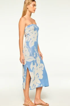 MISA Los Angeles MATTI DRESS Bluehibiscusflora Discount