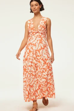 MISA Los Angeles NAJAH DRESS Patmostangerine Clearance