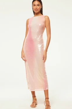 MISA Los Angeles NAKIA DRESS Sequinombre Clearance