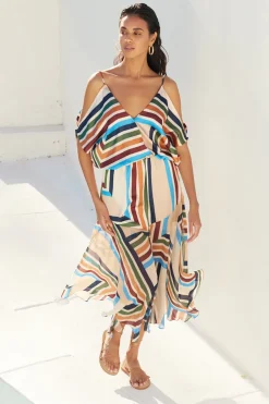 MISA Los Angeles NANAZ DRESS Sanmiguelstripemix Online