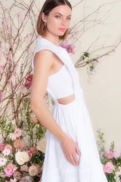 MISA Los Angeles NICOLE DRESS White Discount