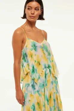 MISA Los Angeles NOEMI TOP Citronwatercolor Fashion