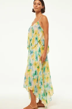 MISA Los Angeles NOEMI TOP Citronwatercolor Fashion