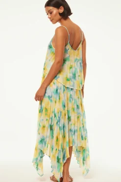 MISA Los Angeles NOEMI TOP Citronwatercolor Fashion