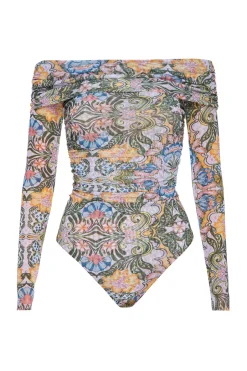 MISA Los Angeles ORELLA BODYSUIT Dolcevitakaleidoscope Hot