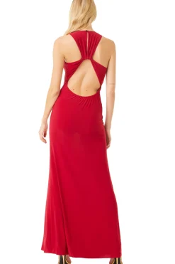 MISA Los Angeles PARGOL DRESS Lipstickred Online