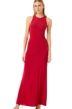 MISA Los Angeles PARGOL DRESS Lipstickred Online