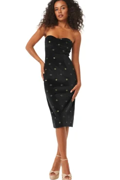 MISA Los Angeles PERRIN DRESS Black Outlet