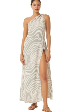 MISA Los Angeles PERSEPHONE DRESS Abstractzebra Discount