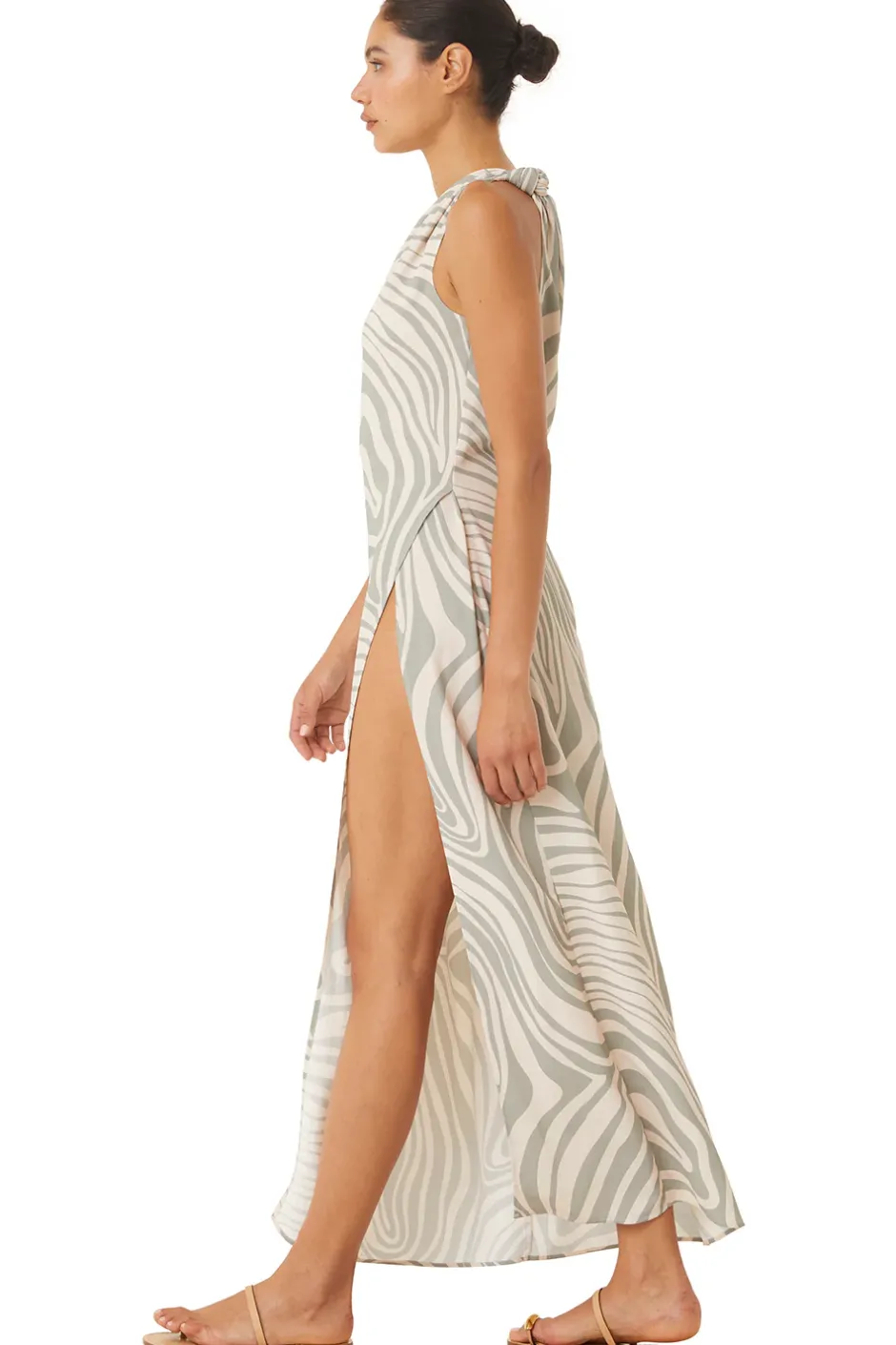 MISA Los Angeles PERSEPHONE DRESS Abstractzebra Discount