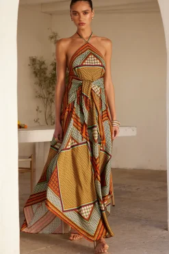 MISA Los Angeles RABAN DRESS Positanoscarf Best