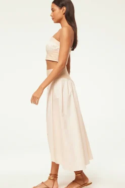 MISA Los Angeles RAMESH SKIRT Ivorylinenmix Hot