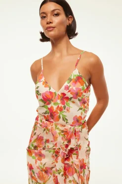 MISA Los Angeles RENA TOP Palmareibloomssatin Clearance