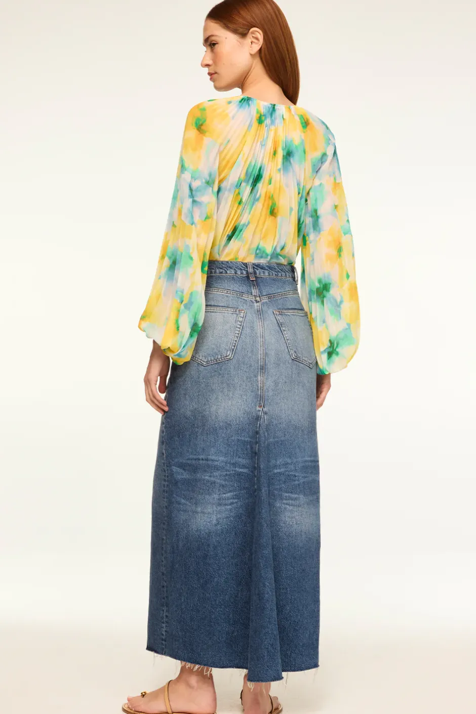 MISA Los Angeles RINA TOP Citronwatercolor Fashion