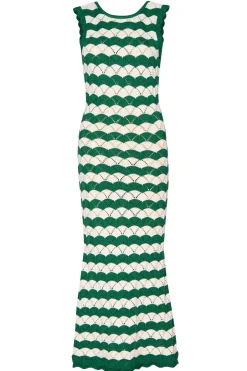 MISA Los Angeles ROSALBA DRESS Emeraldstripe Best