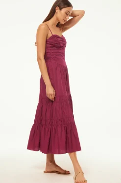 MISA Los Angeles RULA DRESS Orchidcottonpoplin Fashion