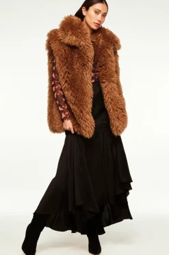 MISA Los Angeles RYLEIGH VEST Lattefauxfur Online