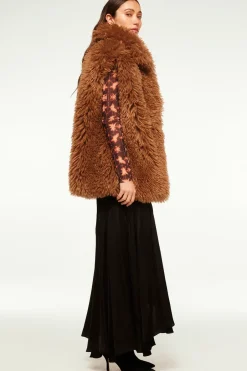 MISA Los Angeles RYLEIGH VEST Lattefauxfur Online