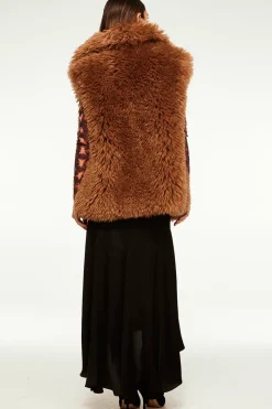MISA Los Angeles RYLEIGH VEST Lattefauxfur Online