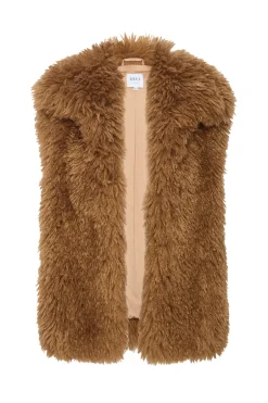 MISA Los Angeles RYLEIGH VEST Lattefauxfur Online