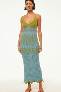 MISA Los Angeles SEZEN DRESS Blue Fashion