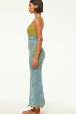 MISA Los Angeles SEZEN DRESS Blue Fashion