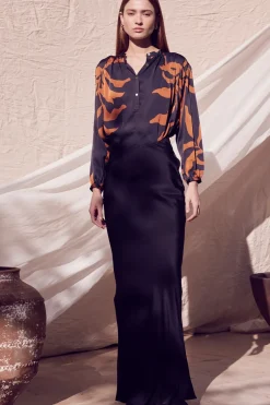 MISA Los Angeles SIERRA SKIRT Blackholiday Outlet