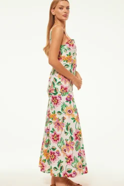 MISA Los Angeles SILVANA DRESS Floraexoticacottonpoplin Outlet