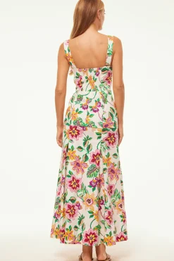 MISA Los Angeles SILVANA DRESS Floraexoticacottonpoplin Outlet