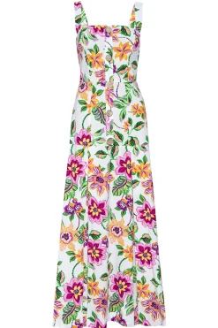 MISA Los Angeles SILVANA DRESS Floraexoticacottonpoplin Outlet