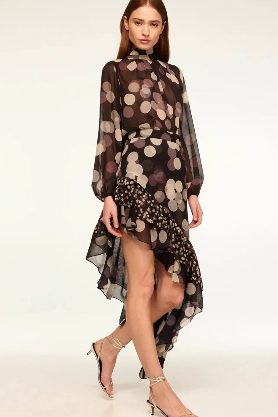 MISA Los Angeles SKY SKIRT Polkadotmix Discount