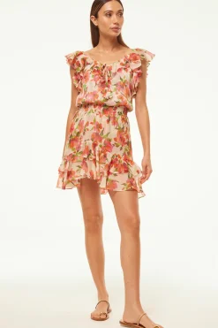 MISA Los Angeles SOLMAZ DRESS Palmareibloomschiffon Hot