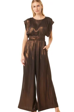 MISA Los Angeles SOPHIA JUMPSUIT Burnishedbronze Sale