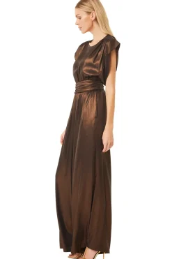 MISA Los Angeles SOPHIA JUMPSUIT Burnishedbronze Sale